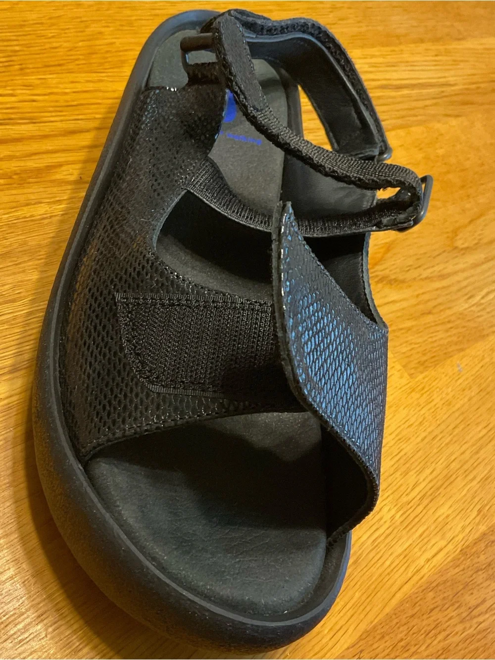 Wolky Jewel Sandal size 40/9US Black Testured Classic Comfort Adjustable Straps